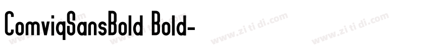 ComviqSansBold Bold字体转换 ComviqSansBold Bold字体转换